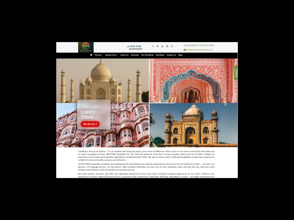 NextWise Hospitality Website Banner